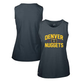 Denver Nuggets Levelwear Women's Macy Tank Top Navy - NBA