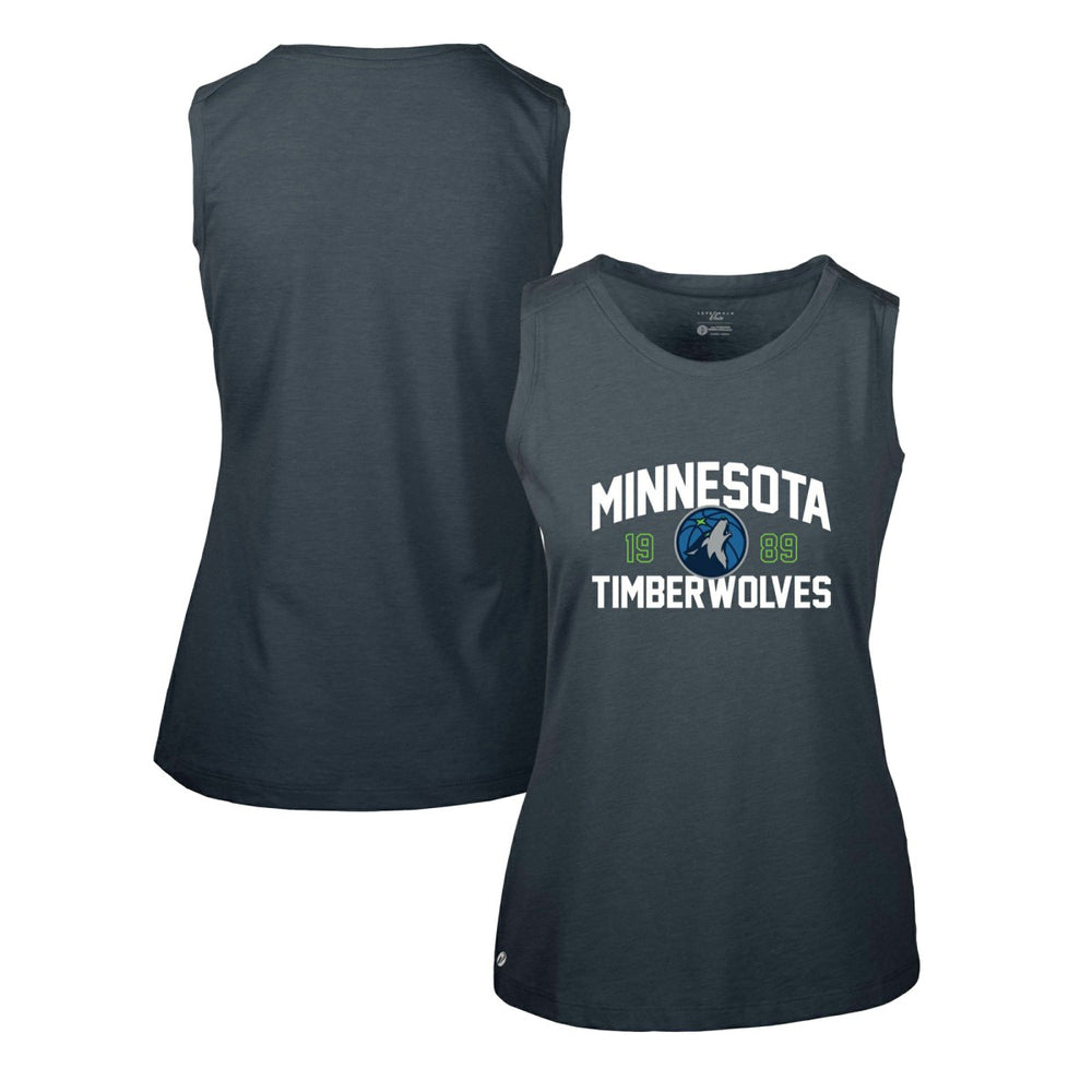 Minnesota Timberwolves Levelwear Women's Macy Tank Top Navy - NBA