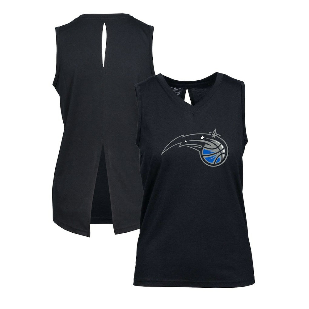 Orlando Magic Levelwear Women's Paisley Core V-Neck Tank Top Black - NBA