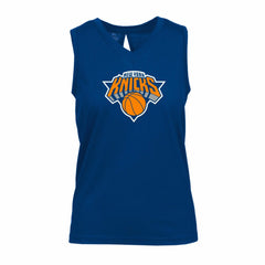 New York Knicks Levelwear Women's Paisley Core V-Neck Tank Top Blue - NBA