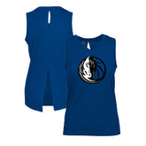 Dallas Mavericks Levelwear Women's Paisley Core V-Neck Tank Top Blue - NBA