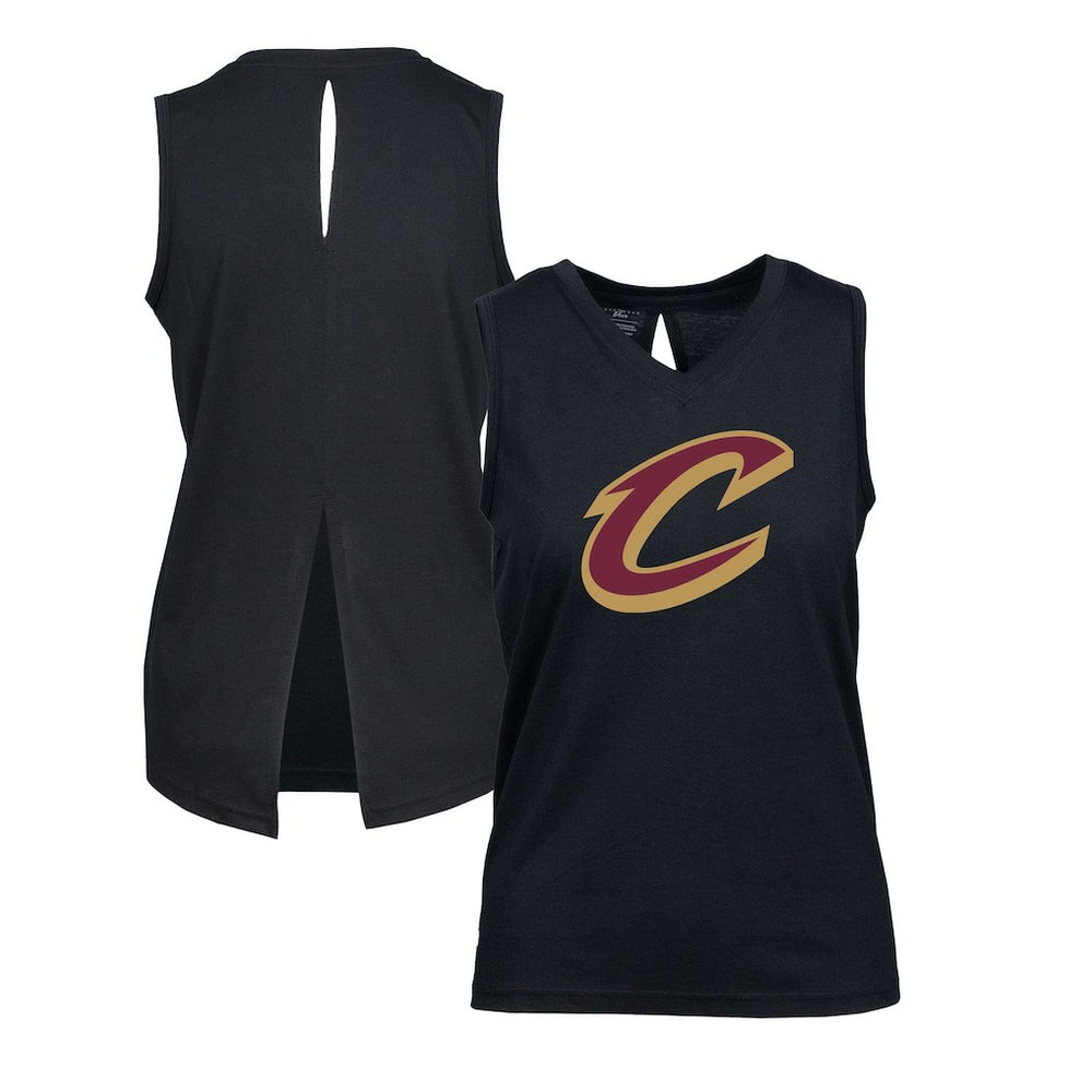 Cleveland Cavaliers Levelwear Women's Paisley Core V-Neck Tank Top Black - NBA