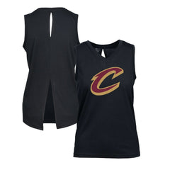Cleveland Cavaliers Levelwear Women's Paisley Core V-Neck Tank Top Black - NBA
