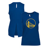 Golden State Warriors Levelwear Women's Paisley Core V-Neck Tank Top Royal - NBA