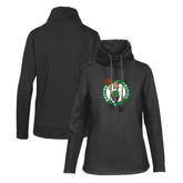 Boston Celtics Levelwear Women's Loop Core Funnel Neck Pullover Sweatshirt Black - NBA