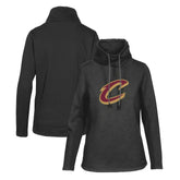 Cleveland Cavaliers Levelwear Women's Loop Core Funnel Neck Pullover Sweatshirt Black - NBA
