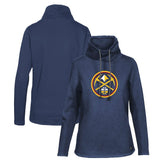 Denver Nuggets Levelwear Women's Loop Core Funnel Neck Pullover Sweatshirt Navy - NBA