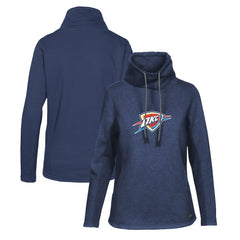 Oklahoma City Thunder Levelwear Women's Loop Core Funnel Neck Pullover Sweatshirt Navy - NBA