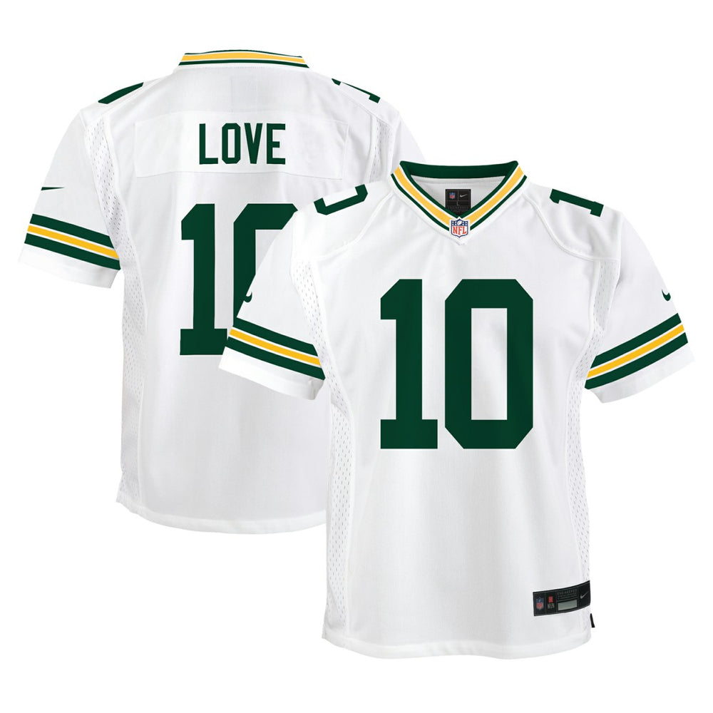 Jordan Love Green Bay Packers Youth Game Jersey White | Nike for Sale