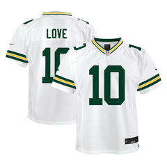 Jordan Love Green Bay Packers Youth Game Jersey White | Nike for Sale