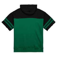 New York Jets Off Field Vintage Logo Short Sleeve Pullover Hoodie Kelly Green | Mitchell & Ness