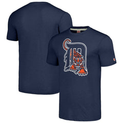 Detroit Tigers Homage Cooperstown Collection Hand-Drawn Logo Tri-Blend T-Shirt - MLB