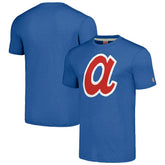 Atlanta Braves Homage Cooperstown Collection Hand-Drawn Logo Tri-Blend T-Shirt - MLB