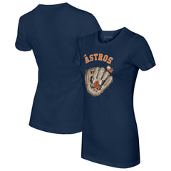 Houston Astros Tiny Turnip Women's Butterfly Glove T-Shirt - MLB