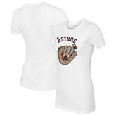 Houston Astros Tiny Turnip Women's Butterfly Glove T-Shirt - MLB