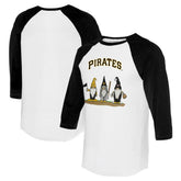 Pittsburgh Pirates Tiny Turnip Unisex Gnomes 3/4-Sleeve Raglan T-Shirt - MLB