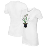 Pittsburgh Pirates Tiny Turnip Women's Lilies and Ladybugs T-Shirt - MLB