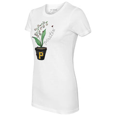 Pittsburgh Pirates Tiny Turnip Women's Lilies and Ladybugs T-Shirt - MLB