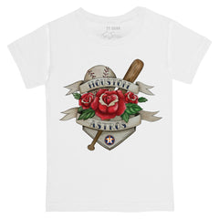 Houston Astros Tiny Turnip Youth American Traditional Rose T-Shirt - MLB