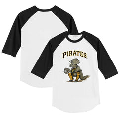Pittsburgh Pirates Tiny Turnip Youth Triceratops 3/4-Sleeve Raglan T-Shirt - MLB