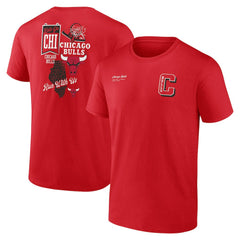 Chicago Bulls Split Zone T-Shirt Red - NBA