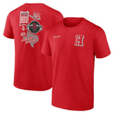 Houston Rockets Split Zone T-Shirt Red - NBA
