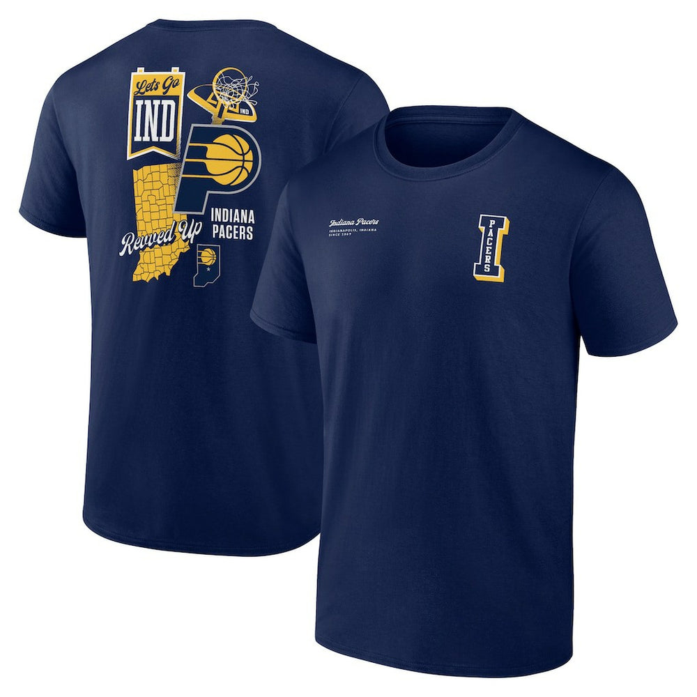 Indiana Pacers Split Zone T-Shirt Navy - NBA