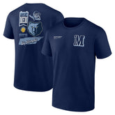 Memphis Grizzlies Split Zone T-Shirt Navy - NBA