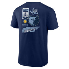 Memphis Grizzlies Split Zone T-Shirt Navy - NBA