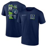 Minnesota Timberwolves Split Zone T-Shirt Navy - NBA