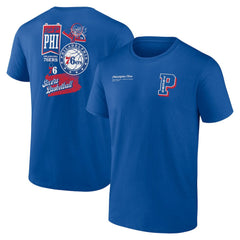 Philadelphia 76ers Split Zone T-Shirt Royal - NBA