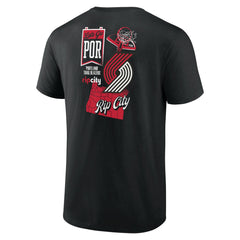 Portland Trail Blazers Split Zone T-Shirt Black - NBA