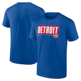 Detroit Pistons Blocked Out T-Shirt Blue - NBA