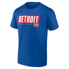 Detroit Pistons Blocked Out T-Shirt Blue - NBA