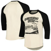 San Francisco Giants Majestic Threads Raglan 3/4-Sleeve T-Shirt - MLB