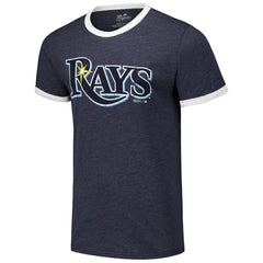 Tampa Bay Rays Majestic Threads Ringer Tri-Blend T-Shirt - MLB