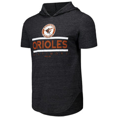 Baltimore Orioles Majestic Threads Tri-Blend Hoodie T-Shirt - MLB