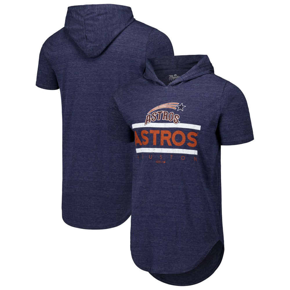Houston Astros Majestic Threads Tri-Blend Hoodie T-Shirt - MLB