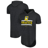 Pittsburgh Pirates Majestic Threads Tri-Blend Hoodie T-Shirt - MLB