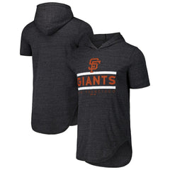 San Francisco Giants Majestic Threads Tri-Blend Hoodie T-Shirt - MLB