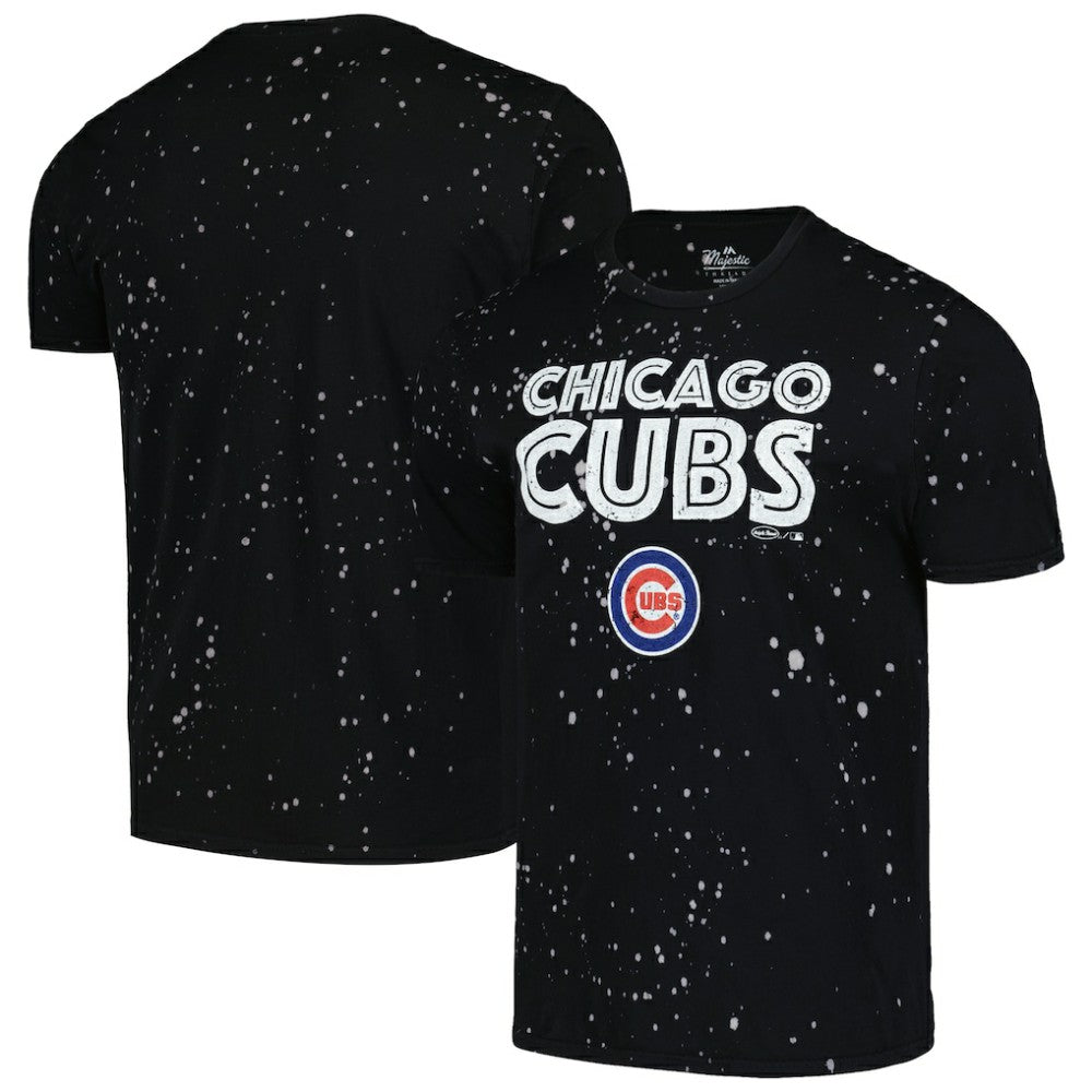 Chicago Cubs Majestic Threads Splatter T-Shirt - MLB