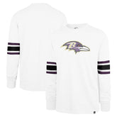 Baltimore Ravens '47 Gridiron Premier Brex Long Sleeve T-Shirt White | 47 brand