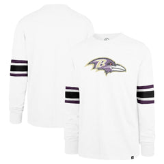 Baltimore Ravens '47 Gridiron Premier Brex Long Sleeve T-Shirt White | 47 brand