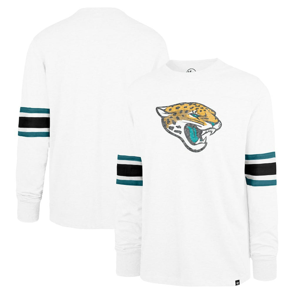 Jacksonville Jaguars '47 Gridiron Premier Brex Long Sleeve T-Shirt White | 47 brand