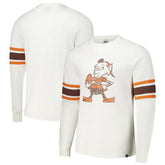 Cleveland Browns '47 Gridiron Throwback Premier Brex Long Sleeve T-Shirt White | 47 brand
