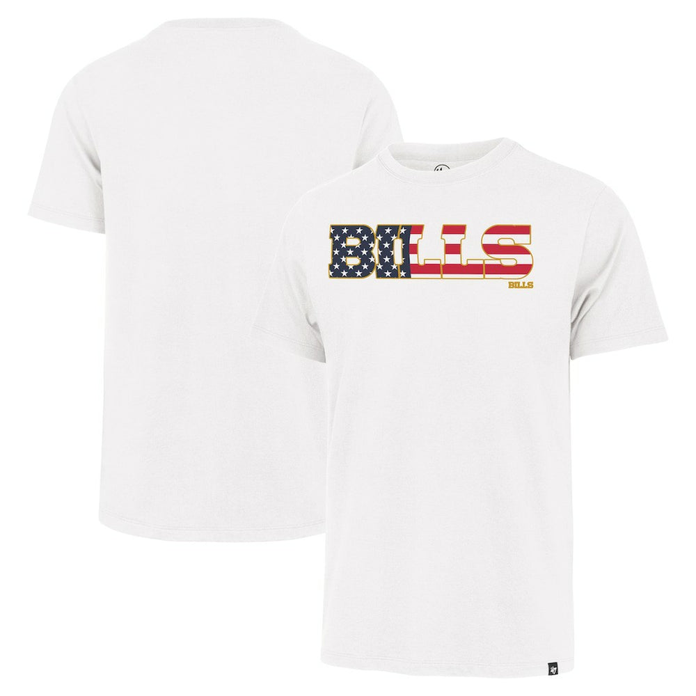 Buffalo Bills '47 Flag Script Franklin T-Shirt White | 47 brand