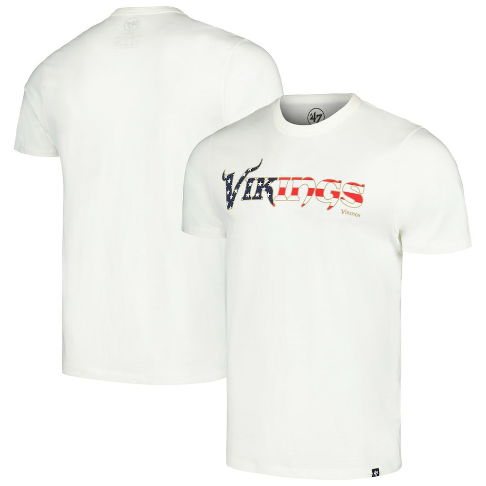 Minnesota Vikings '47 Flag Script Franklin T-Shirt White | 47 brand