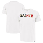 New Orleans Saints '47 Flag Script Franklin T-Shirt White | 47 brand