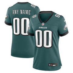 Philadelphia Eagles Women's Custom Game Jersey Midnight Green | Nike for Sale