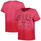 Chicago Bulls Sportiqe Women's Arcadia Sun-Dipped T-Shirt Red - NBA